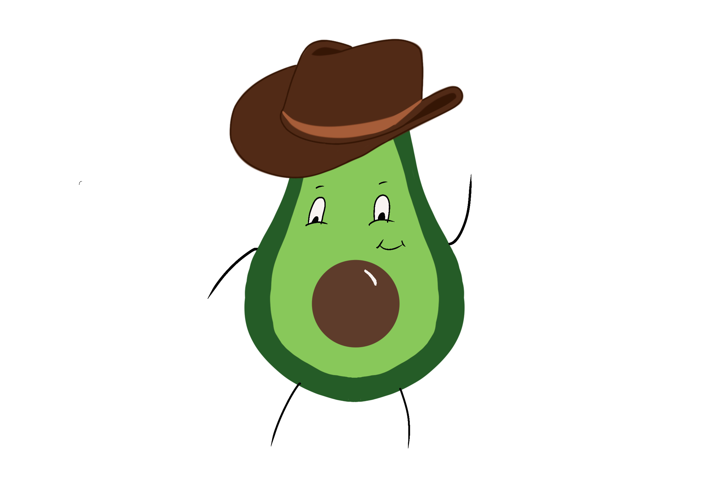 Mrs Roberts’ hand-drawn Cowboycado character wearing his hat.